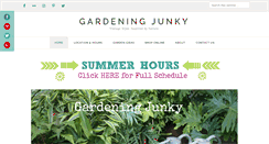 Desktop Screenshot of gardeningjunky.com