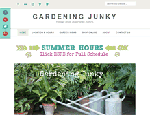 Tablet Screenshot of gardeningjunky.com